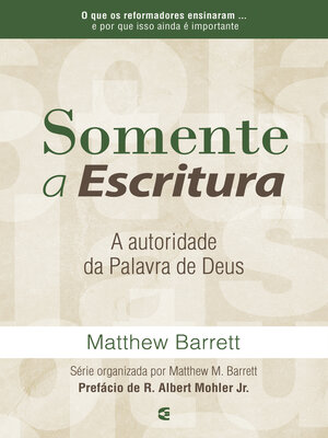 cover image of Somente a Escritura